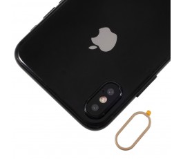 Embellecedor protector de cámara trasera para iPhone X 10 oro