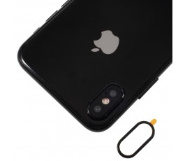 Embellecedor protector de cámara trasera para iPhone X 10 negro