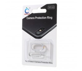 Embellecedor protector de cámara trasera para iPhone X 10 gris