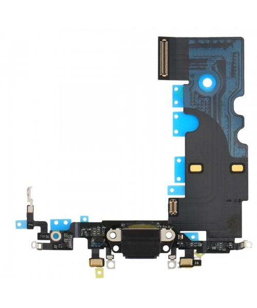 Flex conector carga y micrófono para iPhone 8 negro