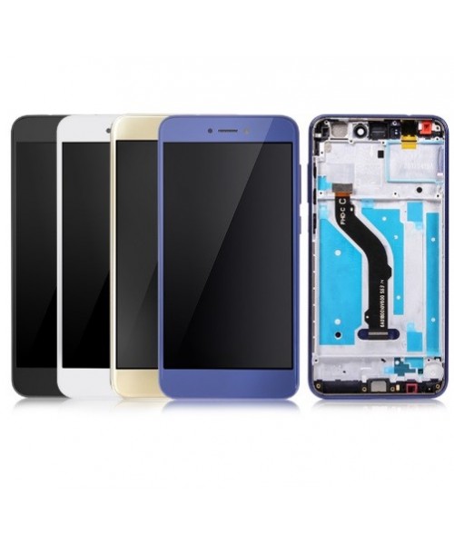 Pantalla completa con marco para Huawei P8 Lite 2017 azul