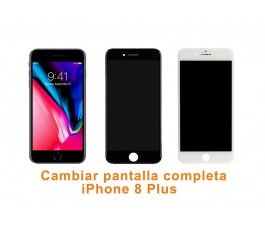 Cambiar pantalla completa táctil y lcd iPhone 8 Plus