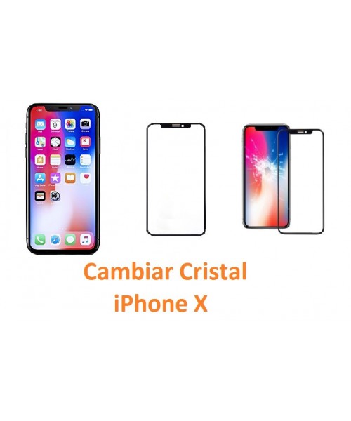 Cambiar cristal iPhone X 10