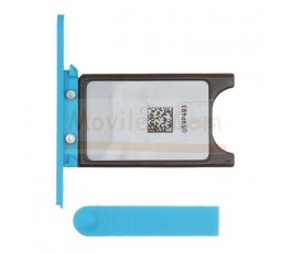 Porta sim y tapa micro usb para Nokia Lumia 800 Azul - Imagen 1