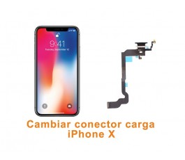 Cambiar conector carga iPhone X 10