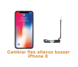 Cambiar flex altavoz buzzer iPhone X 10