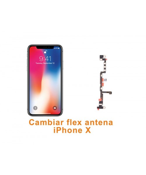 Cambiar flex antena iPhone X 10