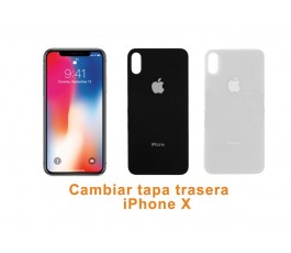 Cambiar tapa trasera iPhone X 10