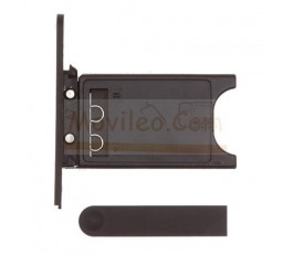 Porta sim y tapa micro usb para Nokia Lumia 800 Negro - Imagen 1