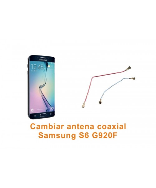 Cambiar antena coaxial Samsung Galaxy S6 G920F