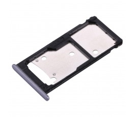 Porta tarjeta sim y micro SD para Huawei Y7 2017 gris
