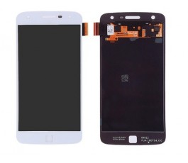 Pantalla completa táctil y lcd para Motorola Moto Z Play Droid blanca