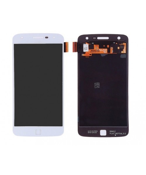 Pantalla completa táctil y lcd para Motorola Moto Z Play Droid blanca