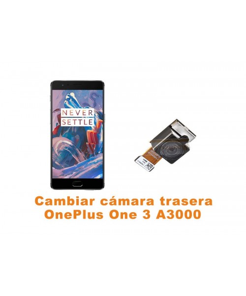 Cambiar cámara trasera Oneplus One 3 A3000