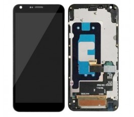 Pantalla completa con marco para Lg Q6 M700 negra