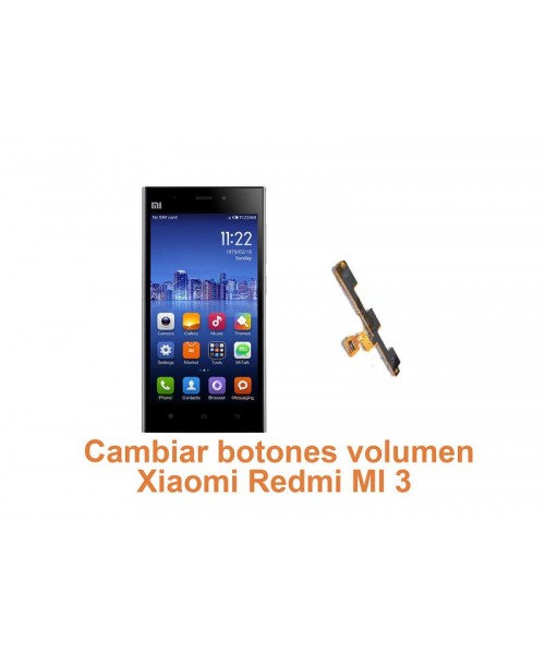 Cambiar botones volumen Xiaomi Redmi MI 3