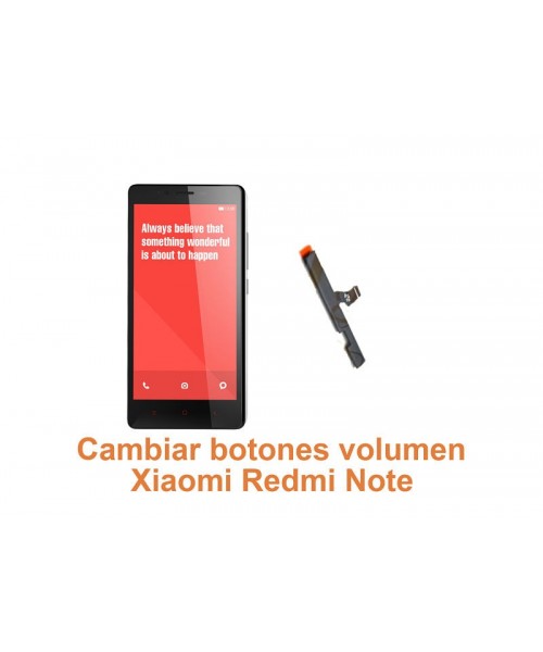 Cambiar botones volumen Xiaomi Redmi Note