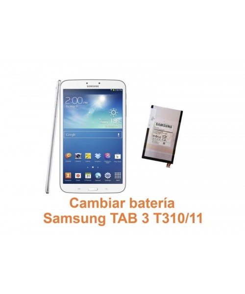 Cambiar pantalla batería Samsung Tab3 T310