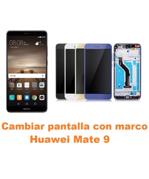 Cambiar pantalla completa con marco Huawei Mate 9