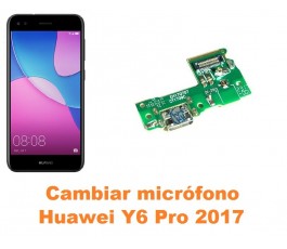 Cambiar micrófono Huawei Y6 Pro 2017