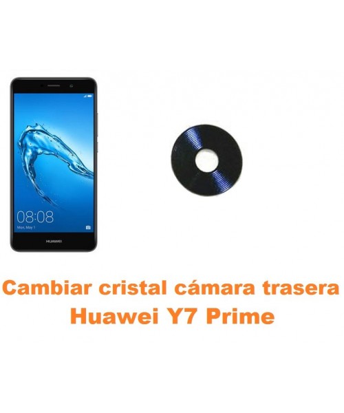 Cambiar cristal cámara trasera Huawei Y7 Prime