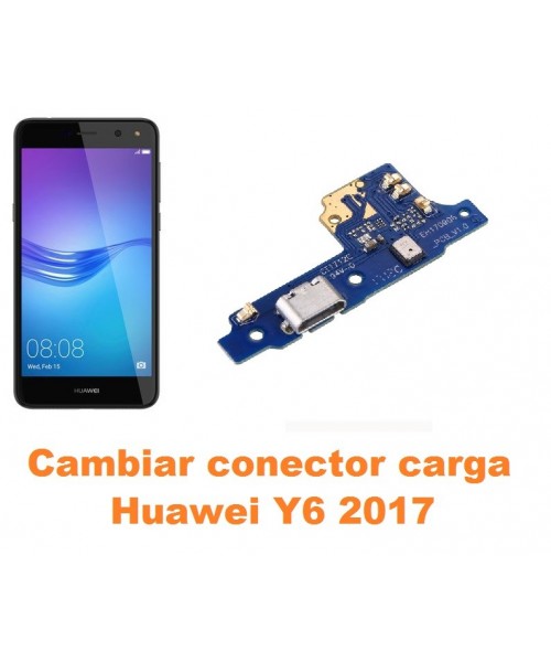 Cambiar conector carga Huawei Y6 2017