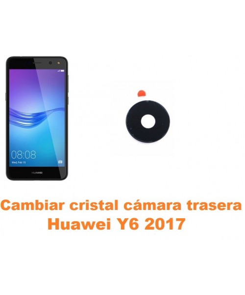 Cambiar cristal cámara trasera Huawei Y6 2017