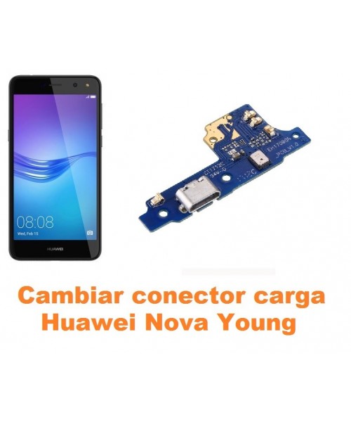 Cambiar conector carga Huawei Nova Young
