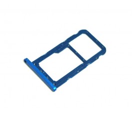 Porta tarjeta dual sim para Huawei P20 azul
