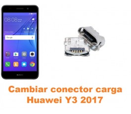 Cambiar conector carga Huawei Y3 2017