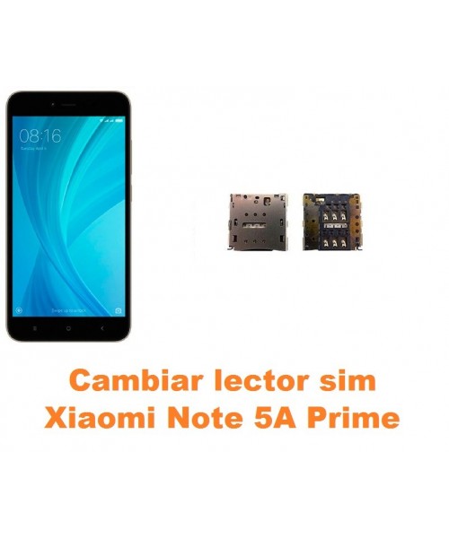 Cambiar lector sim Xiaomi Note 5A Prime