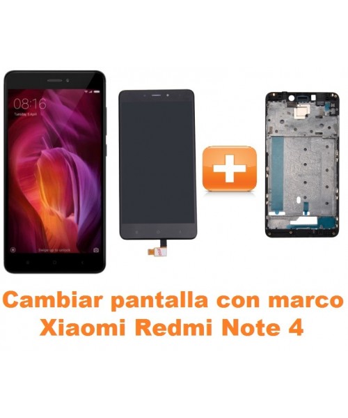 Cambiar pantalla completa con marco Xiaomi Redmi Note 4