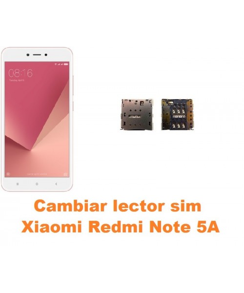 Cambiar lector sim Xiaomi Redmi Note 5A