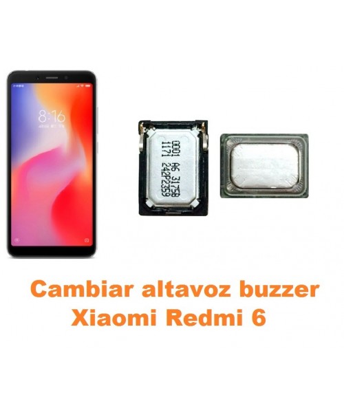 Cambiar altavoz buzzer Xiaomi Redmi 6