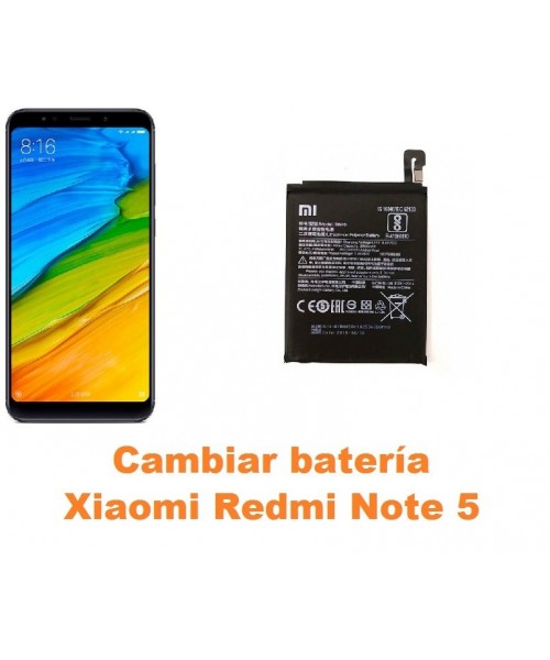 Cambiar batería Xiaomi Redmi Note 5