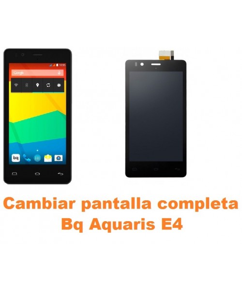 Cambiar pantalla completa Bq Aquaris E4