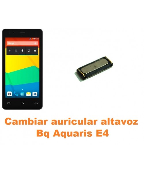 Cambiar auricular altavoz Bq Aquaris E4