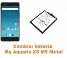 Cambiar batería Bq Aquaris X5 M5 Metal