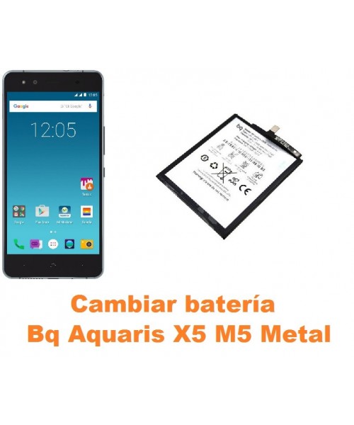 Cambiar batería Bq Aquaris X5 M5 Metal