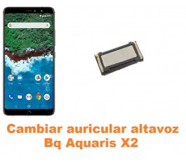 Cambiar auricular altavoz Bq Aquaris X2