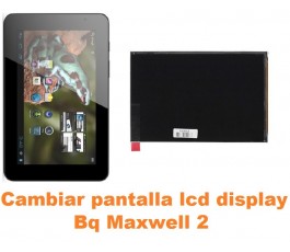 Cambiar pantalla lcd display Bq Maxwell 2