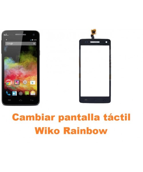 Cambiar pantalla táctil cristal Wiko Rainbow