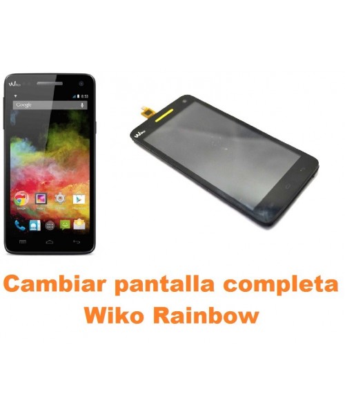 Cambiar pantalla completa Wiko Rainbow