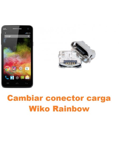Cambiar conector carga Wiko Rainbow