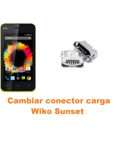Cambiar conector carga Wiko Sunset