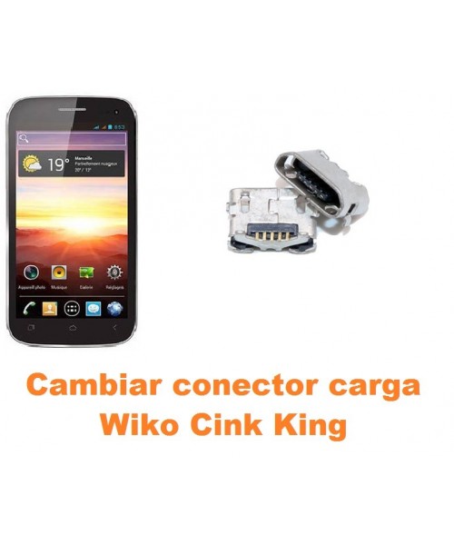 Cambiar conector carga Wiko Cink King