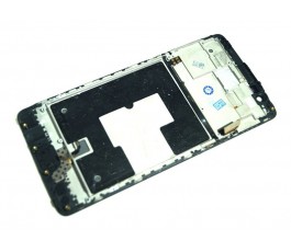 Pantalla completa con marco y huella para OnePlus 3T A3003 negra