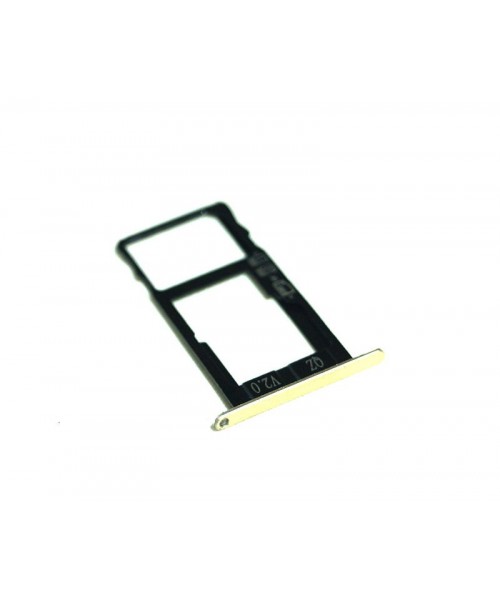 Porta tarjeta sim para Bq Aquaris X Pro dorado original