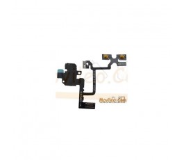 Cable flex con conector de auriculares negro para iPhone 4 4g - Imagen 1