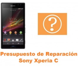 Presupuesto de reparación Sony Xperia C